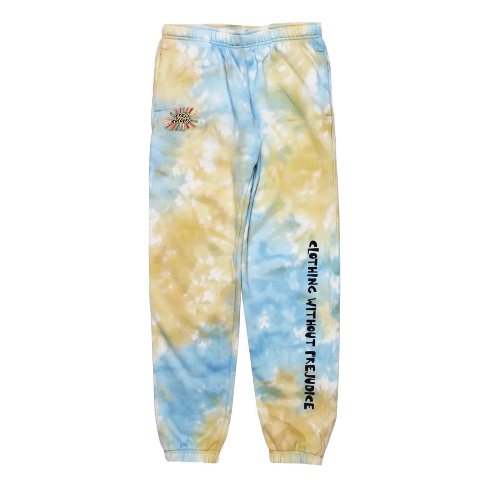 Cross Colours NWT Small Women's Sunshine Logo Tie Dye Joggers Sweatpants